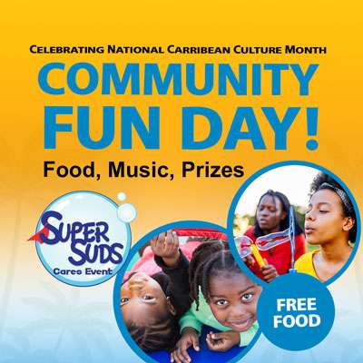 Laundry City, Celebrating National Carribean Culture Month with a Community Fun Day! Friday, June, 16, 3-8 pm.