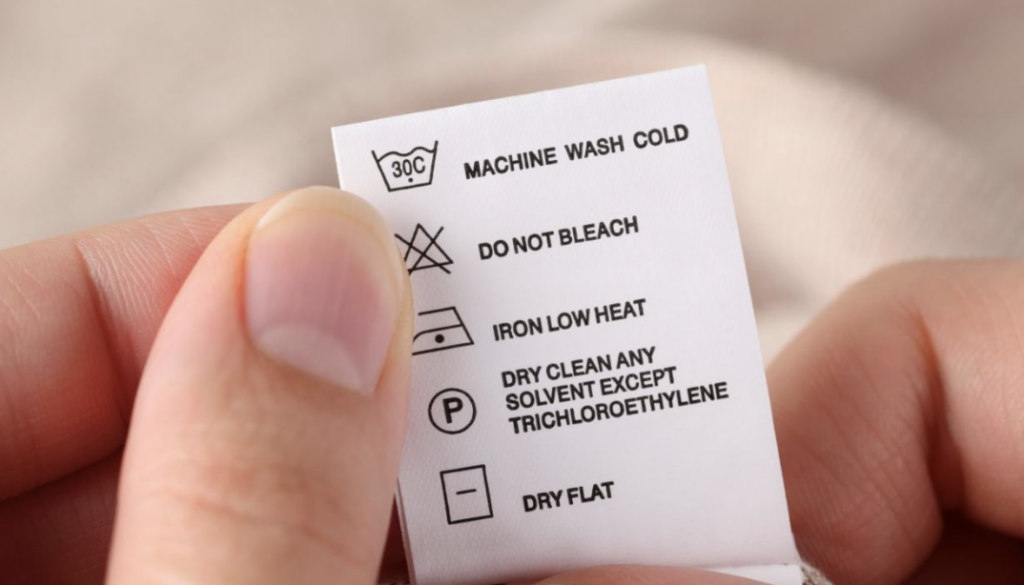 Garment Care Label