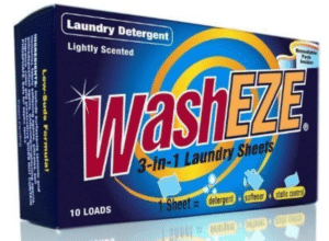 WashEZE laundry detergent sheets