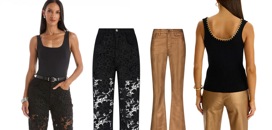 Fashion spring/summer 2026 iridescent threads and laser cut denims